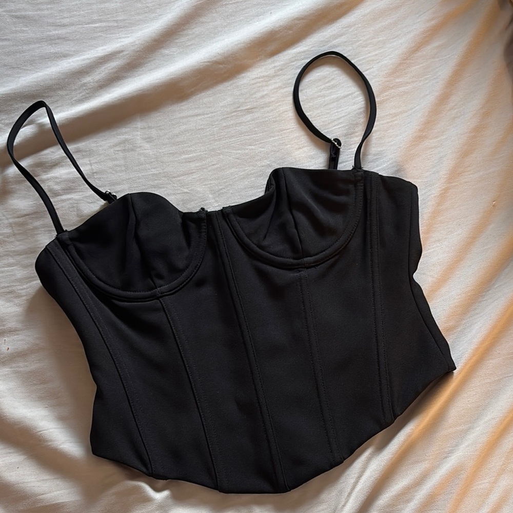 White Fox Corset Top